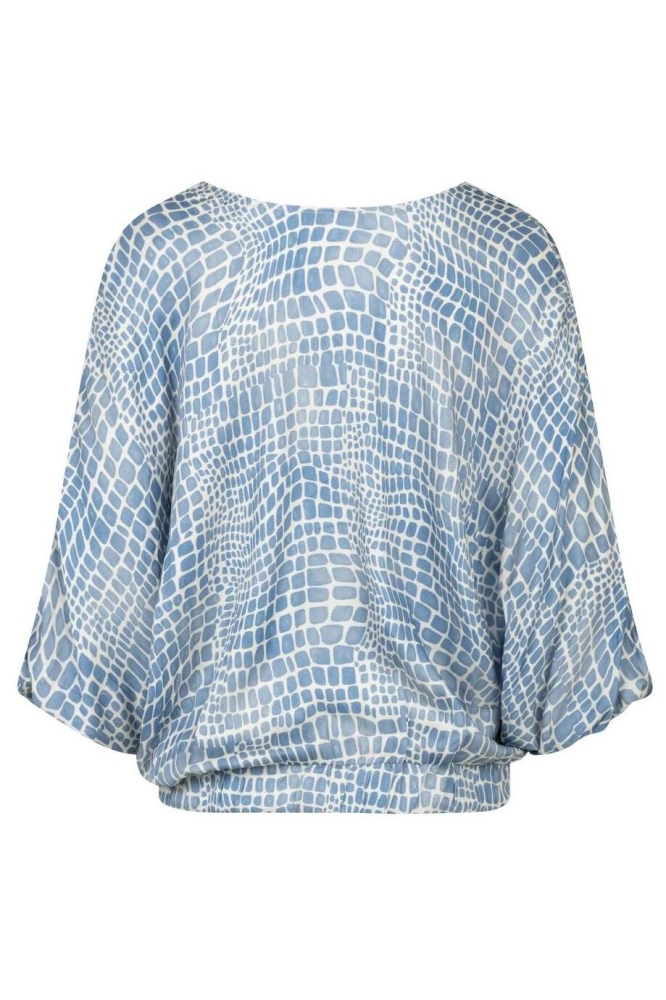 KELLY BLOUSE AT96 09222 374 882 CROC PRINT